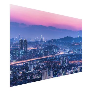 Tableau sur aluminium - Skyline Of Seoul