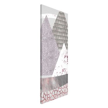 Tableau magnétique - Abstract Mountain Landscape Pastel Pattern