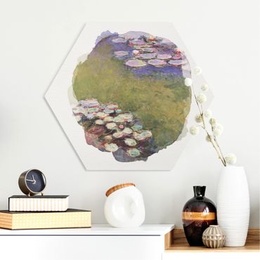Hexagone en forex - WaterColours - Claude Monet - Water Lilies