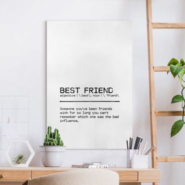 Tableau sur toile - Definition Best Friend