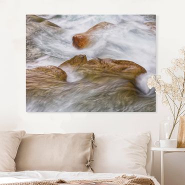 Tableau sur toile - The Icy Mountain Stream