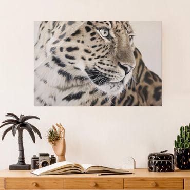 Tableau en verre - The Leopard - Format paysage