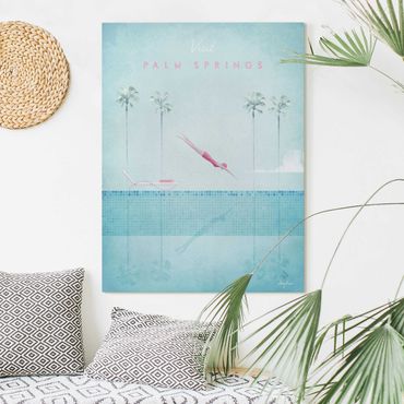 Impression sur toile - Travel Poster - Palm Springs