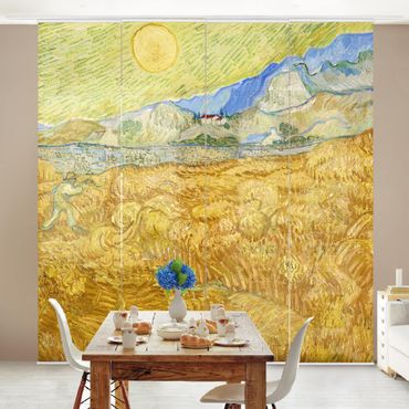 Set de panneaux coulissants - Vincent Van Gogh - The Harvest, The Grain Field