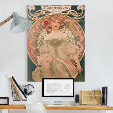 Tableau sur toile - Alfons Mucha - Poster For F. Champenois