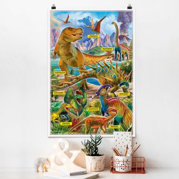 Poster - The Dinosaurs Species