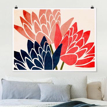 Poster reproduction - Three Water Lilies - 4:3