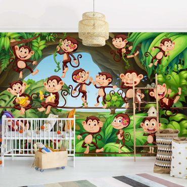 Papier peint - Jungle Monkeys