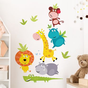 Sticker mural - Jungle Animal Babies
