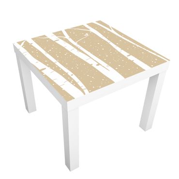 Papier adhésif pour meuble IKEA - Lack table d'appoint - Snowconcert Between Birches