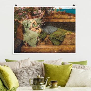Poster - Sir Lawrence Alma-Tadema - The Rose Garden