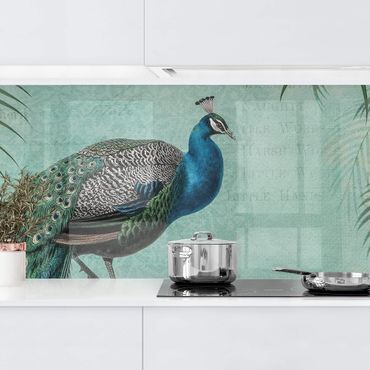 Revêtement mural cuisine - Shabby Chic Collage - Noble Peacock