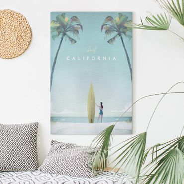 Impression sur toile - Travel Poster - California