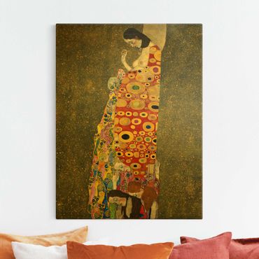 Tableau sur toile or - Gustav Klimt - Hope II