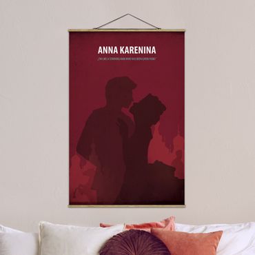 Tableau en tissu avec porte-affiche - Film Poster Anna Karenina