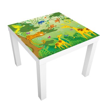 Papier adhésif pour meuble IKEA - Lack table d'appoint - No.IS87 Jungle Game