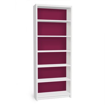 Papier adhésif pour meuble IKEA - Billy bibliothèque - Colour Wine Red
