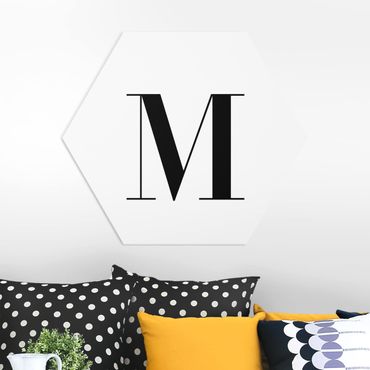 Hexagone en forex - Letter Serif White M