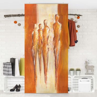 Panneau de séparation - Petra Schüßler - Four Figures In Orange 02