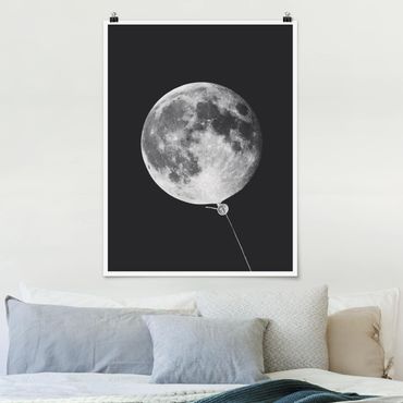 Poster reproduction - Balloon With Moon