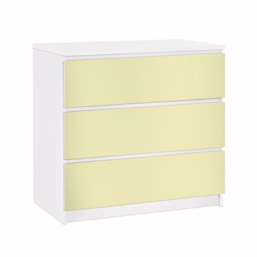 Papier adhésif pour meuble IKEA - Malm commode 3x tiroirs - Colour Crème