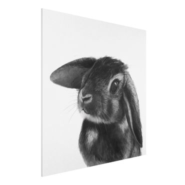 Impression sur forex - Illustration Rabbit Black And White Drawing