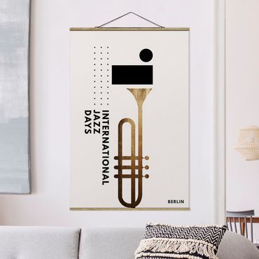 Tableau en tissu avec porte-affiche - Jazz Days Berlin