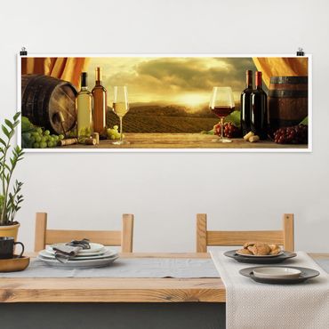 Poster panoramique cuisine - Wine With A View