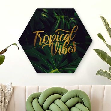 Hexagone en bois - Jungle - Tropical Vibes
