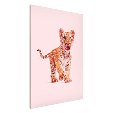 Tableau magnétique - Tiger With Glitter