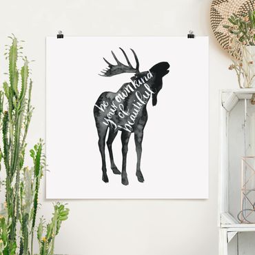 Poster - Animals With Wisdom - Elk