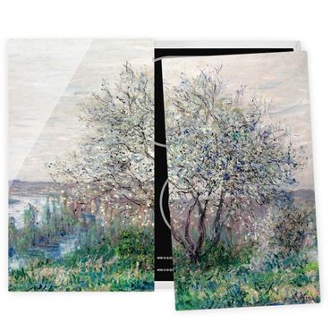 Cache plaques de cuisson en verre - Claude Monet - Spring in Vétheuil