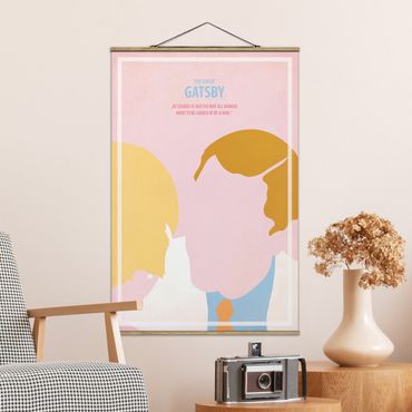 Tableau en tissu avec porte-affiche - Film Poster The Great Gatsby