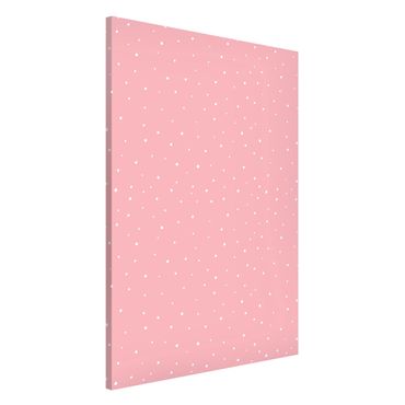 Tableau magnétique - Drawn Little Dots On Pastel Pink