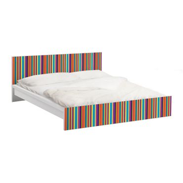 Papier adhésif pour meuble IKEA - Malm lit 180x200cm - Happy Stripes