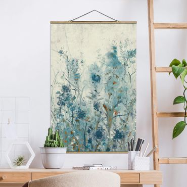 Tableau en tissu avec porte-affiche - Blue Spring Meadow II