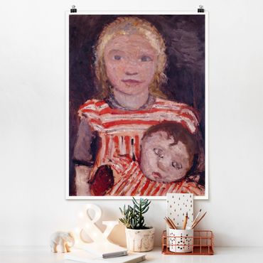 Poster reproduction - Paula Modersohn-Becker - Girl with Doll