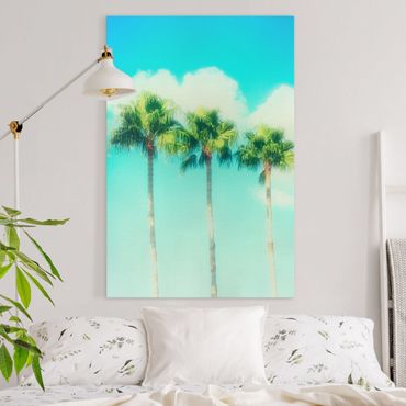 Impression sur toile - Palm Trees Against Blue Sky