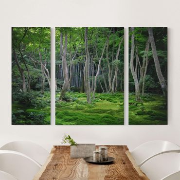 Impression sur toile 3 parties - Japanese Forest