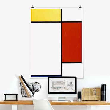 Poster reproduction - Piet Mondrian - Composition I