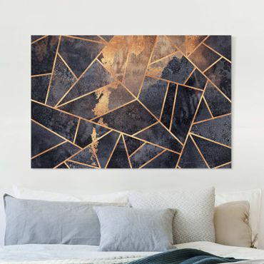 Impression sur toile - Onyx With Gold
