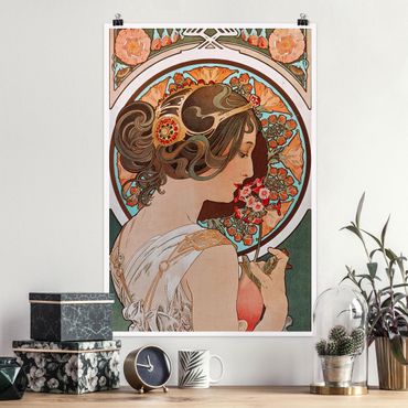 Poster reproduction - Alfons Mucha - Primrose