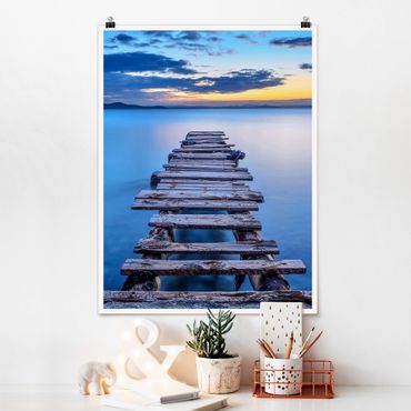 Poster plage - Walkway Into Calm Waters