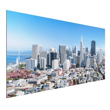 Tableau sur aluminium - San Francisco Skyline