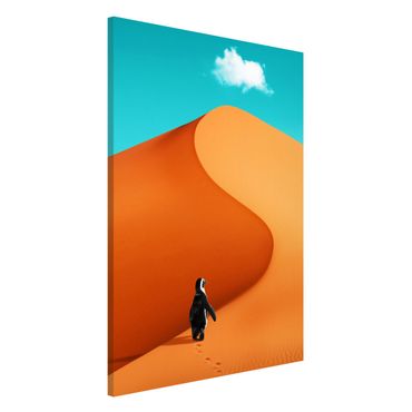 Tableau magnétique - Desert With Penguin