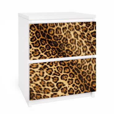 Papier adhésif pour meuble IKEA - Malm commode 2x tiroirs - Jaguar Skin