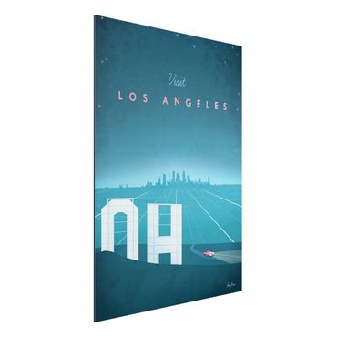 Impression sur aluminium - Travel Poster - Los Angeles
