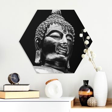 Hexagon Picture Forex - Buddha Statue Face