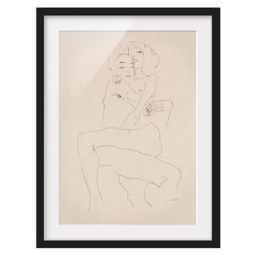 Poster encadré - Egon Schiele - Deux nus