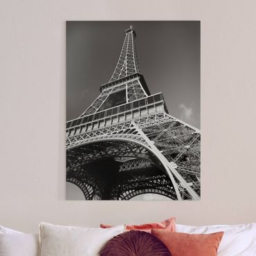 Impression sur toile - Tour Eiffel - Format portrait 3:4